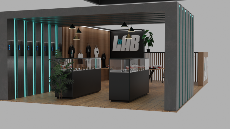 wizualizacja 3d stoisko targowe LAB13 6